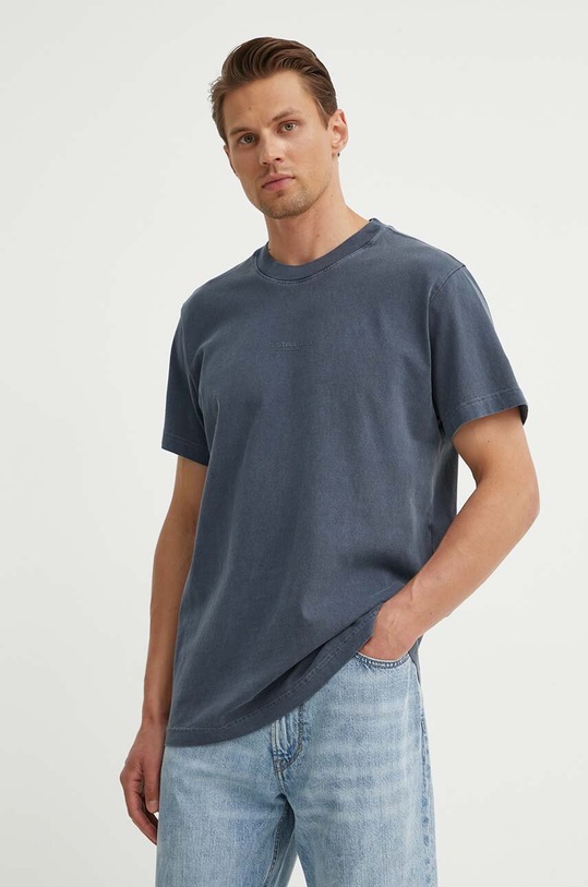G-Star t-shirt bawełniany granatowy D25737.C756