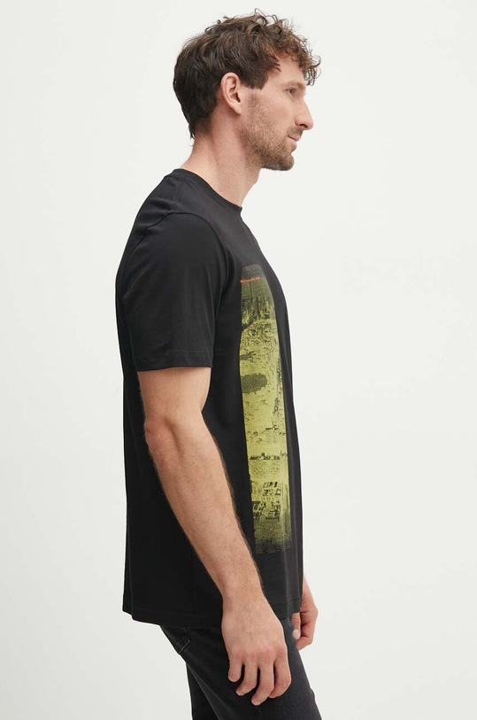 Bavlněné tričko Boss Orange 50522640 černá AW24