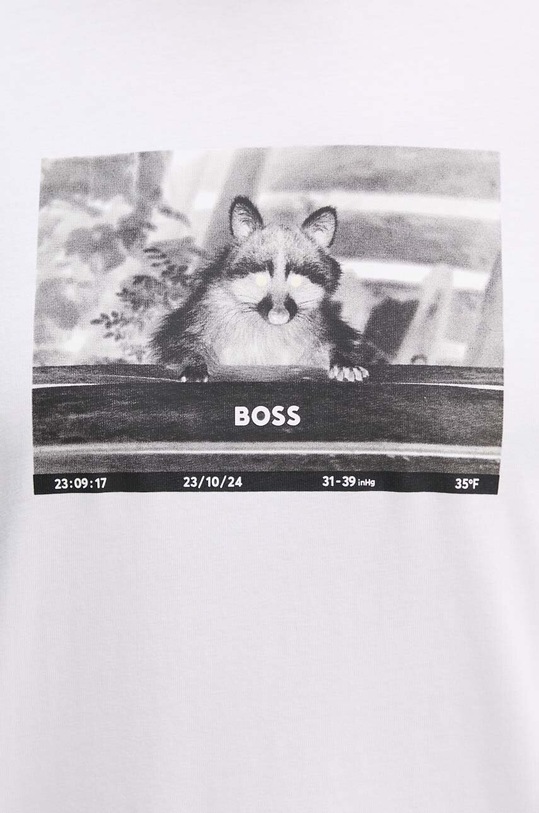 Bavlněné tričko Boss Orange 50522894 bílá