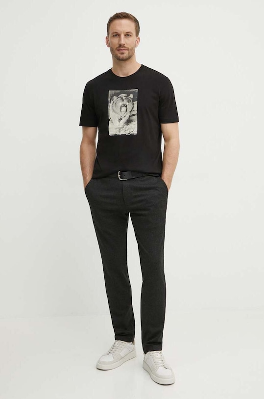 BOSS Orange t-shirt bawełniany 50522894 czarny AW24