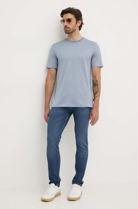BOSS tricou din bumbac 50518539 albastru AW24