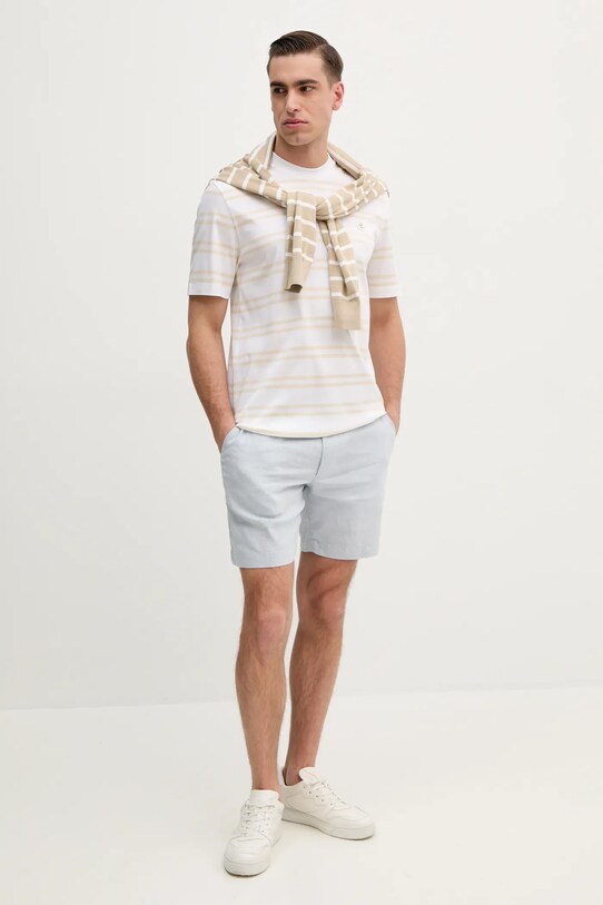 BOSS t-shirt bawełniany 50520298 biały SS25
