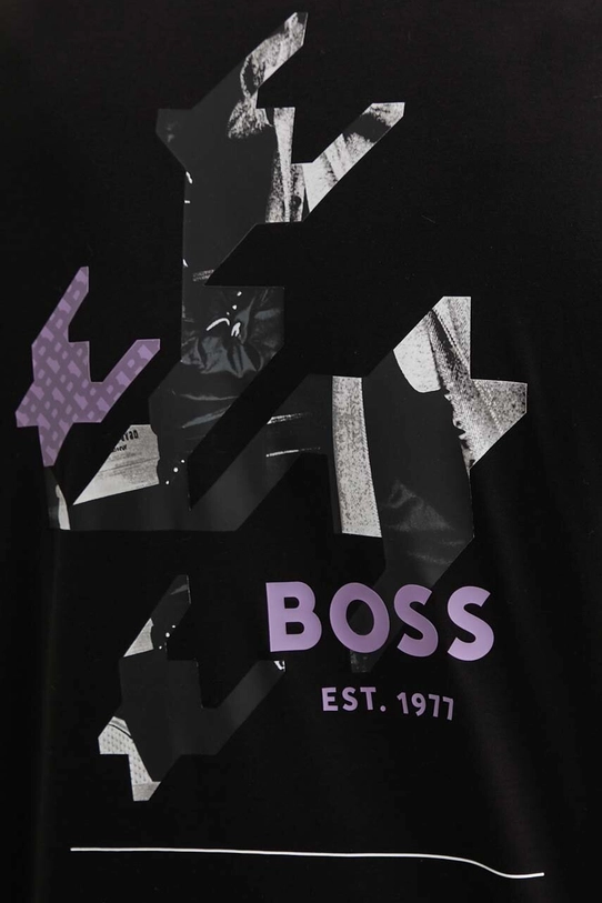 BOSS t-shirt bawełniany 50521209 czarny