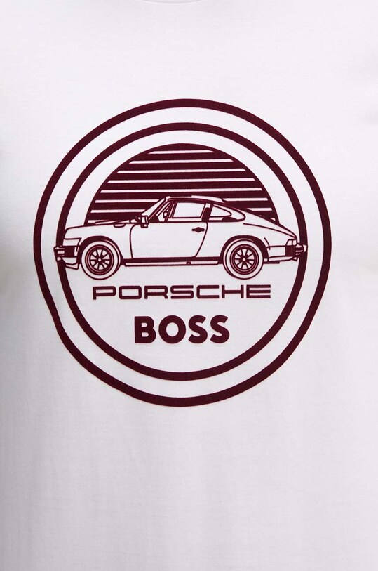Bavlnené tričko BOSS x Porsche biela 50522795