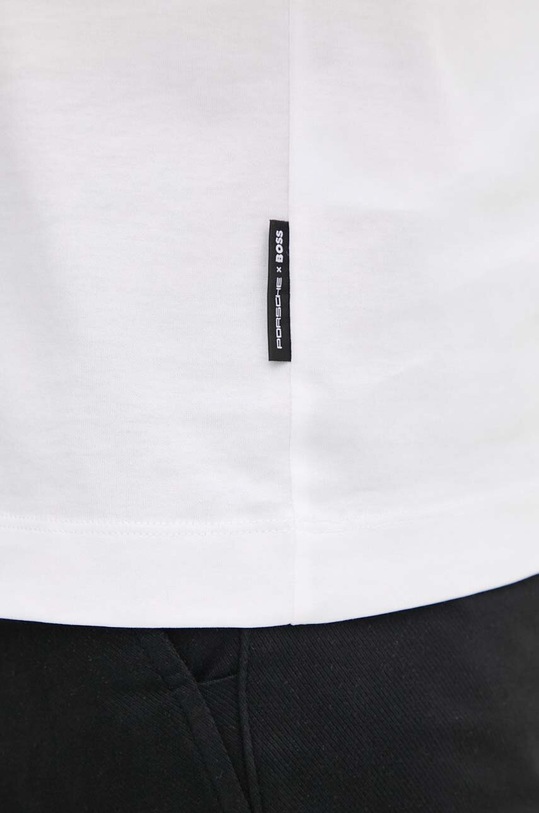 BOSS t-shirt bawełniany x Porsche 50522795 biały