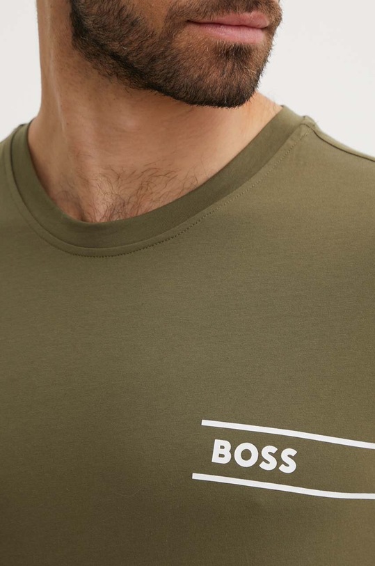 BOSS t-shirt bawełniany zielony 50517715