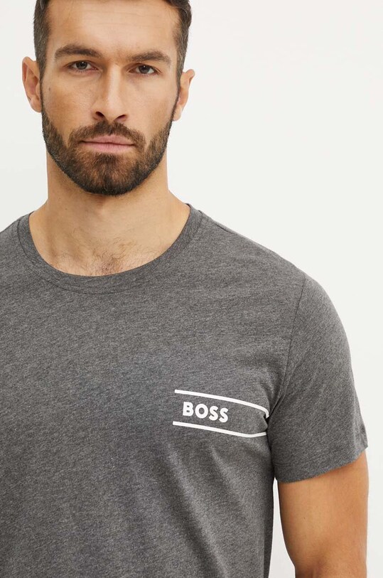 Îmbrăcăminte BOSS tricou din bumbac 50517715 gri