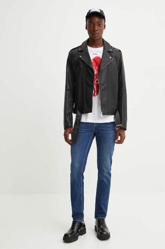 Tričko HUGO 50519013 bílá AW24