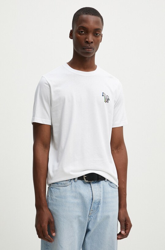 Хлопковая футболка PS Paul Smith белый M2R.011R.NP4686