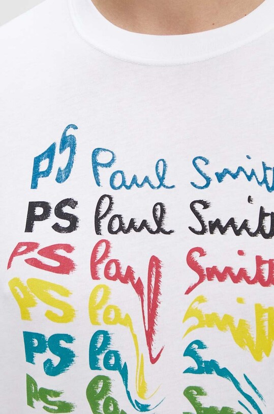 Бавовняна футболка PS Paul Smith M2R.011R.NP4697 білий