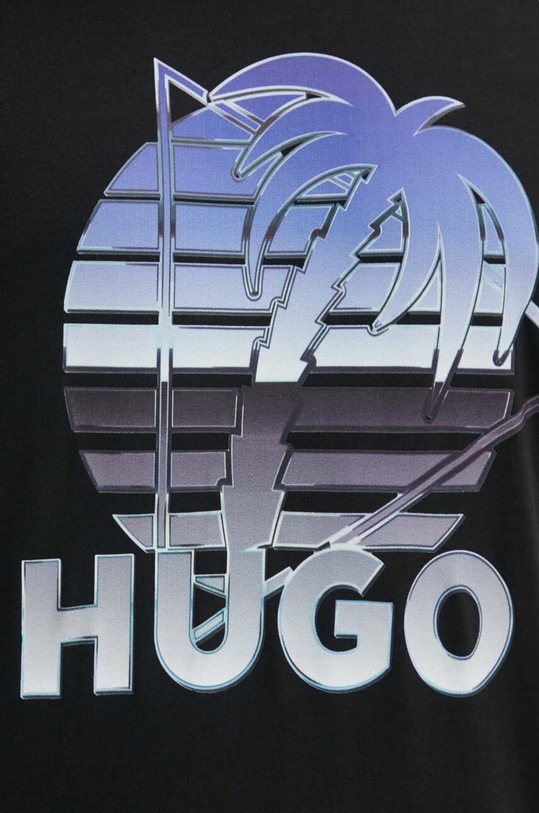 HUGO Blue t-shirt bawełniany 50519047 czarny