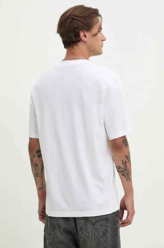 Hugo Blue tricou din bumbac 50519124 alb AW24