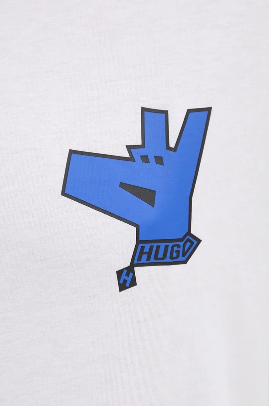 Hugo Blue tricou din bumbac alb 50519124