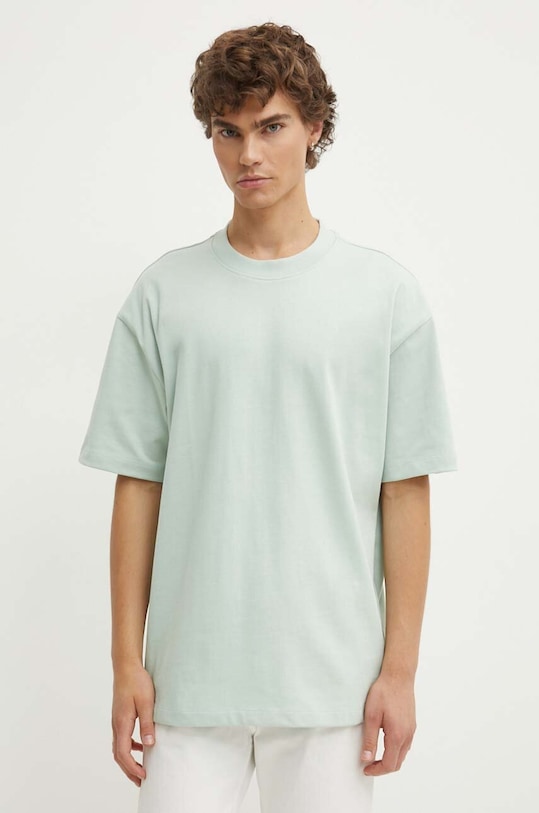 HUGO tricou din bumbac uni verde 50516664