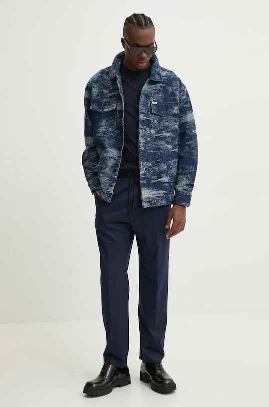 HUGO tricou din bumbac 50522434 bleumarin AW24