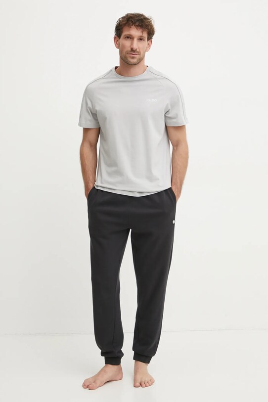 HUGO t-shirt lounge 50520480 szary SS25