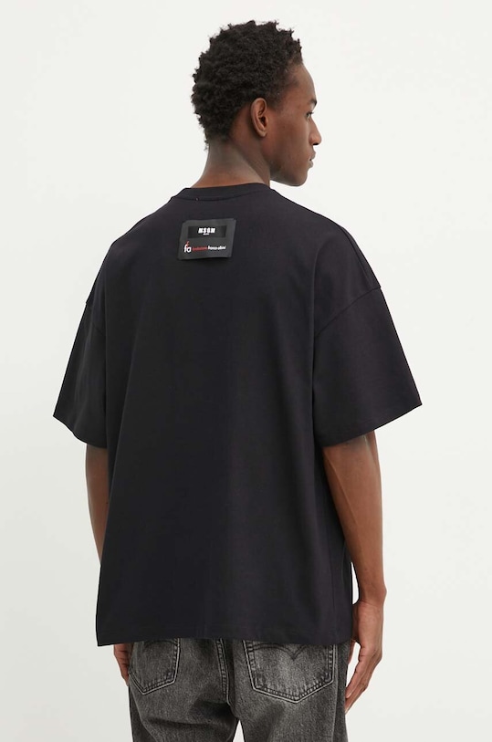 Odzież MSGM t-shirt bawełniany 3740MM134.247513 czarny