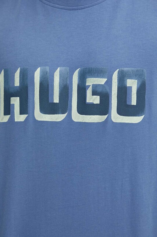 HUGO tricou din bumbac 50516624 albastru