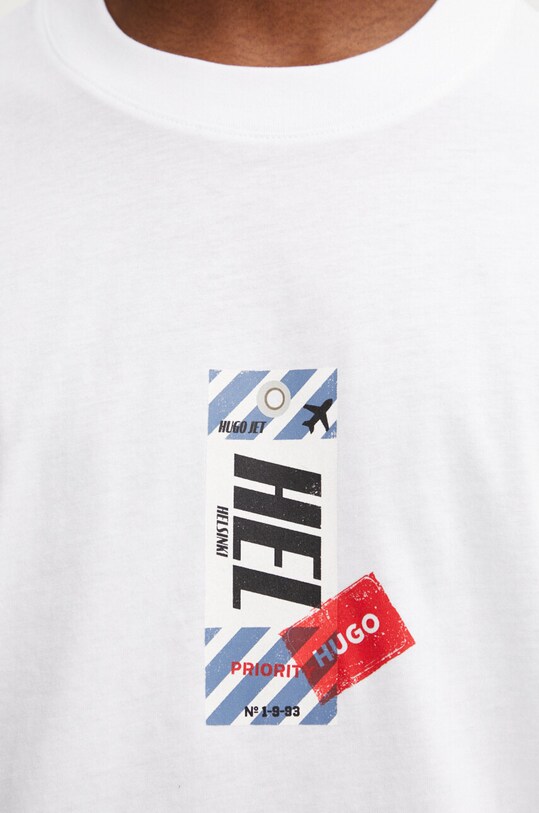 HUGO tricou din bumbac 50516738 alb