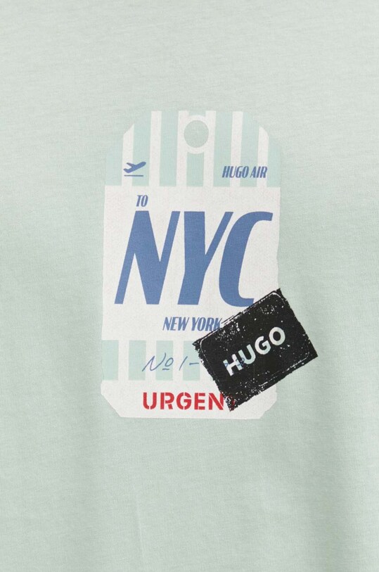 HUGO tricou din bumbac 50516738 verde