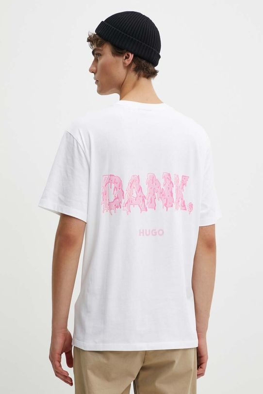 Odjeća Pamučna majica HUGO 50517645 bijela