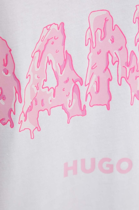 Хлопковая футболка HUGO 50517645 белый