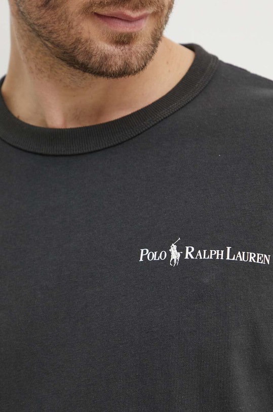 Хлопковая футболка Polo Ralph Lauren 710950133 серый