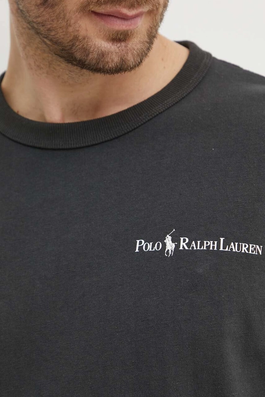 Βαμβακερό μπλουζάκι Polo Ralph Lauren 710950133 γκρί