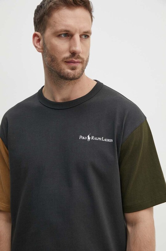 Хлопковая футболка Polo Ralph Lauren серый 710950137