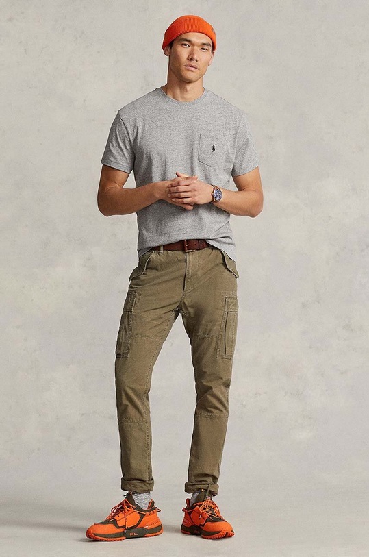 Odzież Polo Ralph Lauren t-shirt bawełniany 710707095 szary