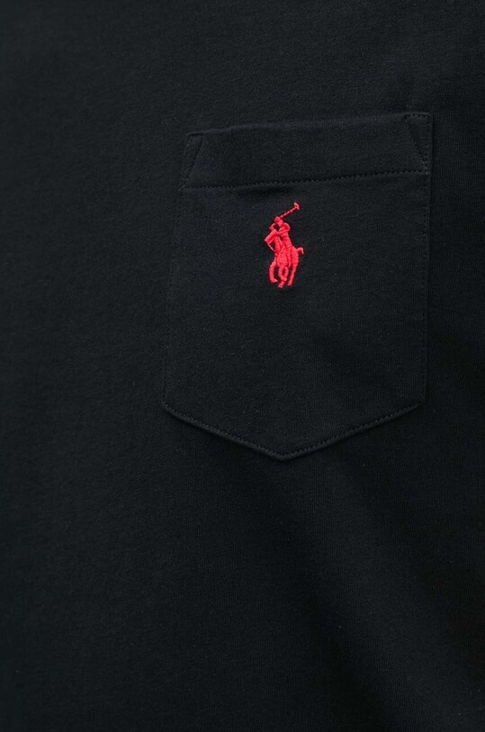 Бавовняна футболка Polo Ralph Lauren 710707095 чорний