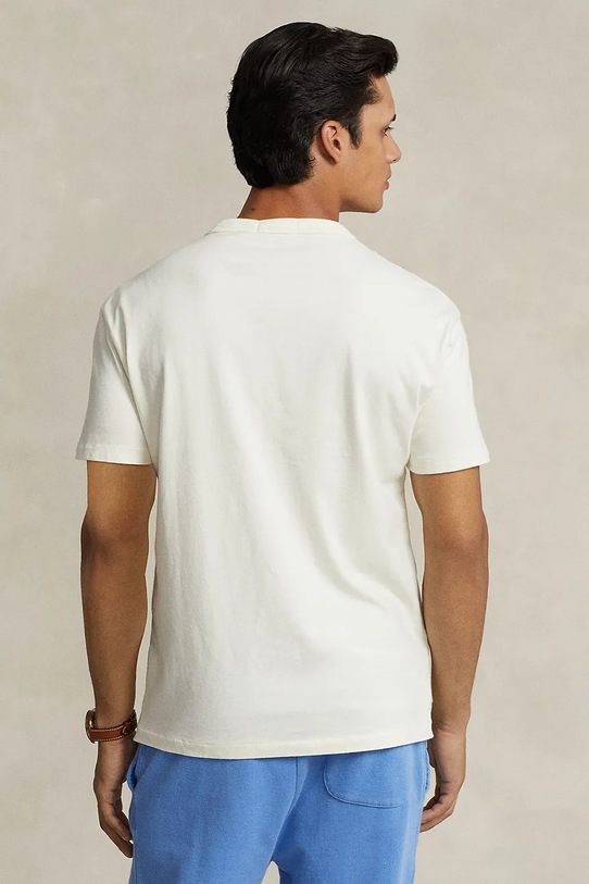 Polo Ralph Lauren t-shirt bawełniany 710916698 beżowy SS25