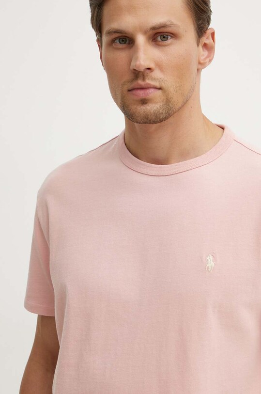 Хлопковая футболка Polo Ralph Lauren розовый 710916698