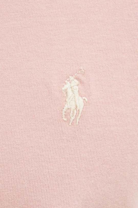 Βαμβακερό μπλουζάκι Polo Ralph Lauren 710916698 ροζ