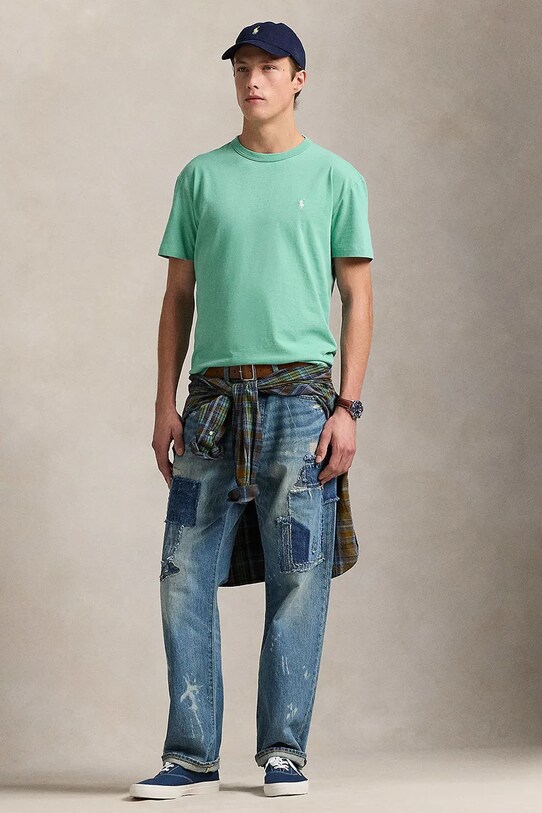 Одяг Бавовняна футболка Polo Ralph Lauren 710916698 зелений