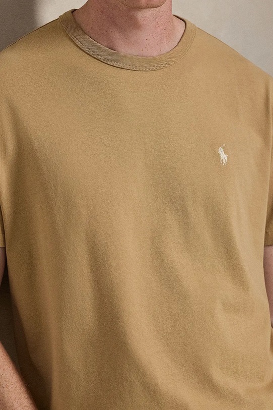 Polo Ralph Lauren t-shirt bawełniany 710916698 brązowy