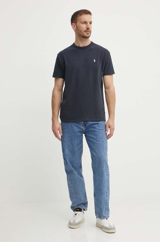 Polo Ralph Lauren t-shirt bawełniany 710916698 czarny AW24