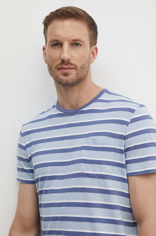 Хлопковая футболка Polo Ralph Lauren хлопок голубой 710941994