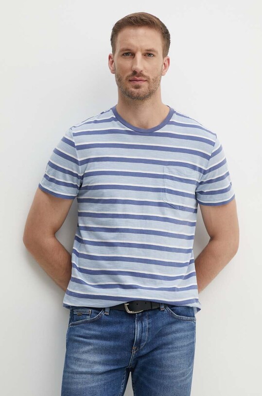 Хлопковая футболка Polo Ralph Lauren голубой 710941994