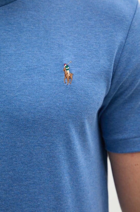 Βαμβακερό μπλουζάκι Polo Ralph Lauren 710740727 μπλε