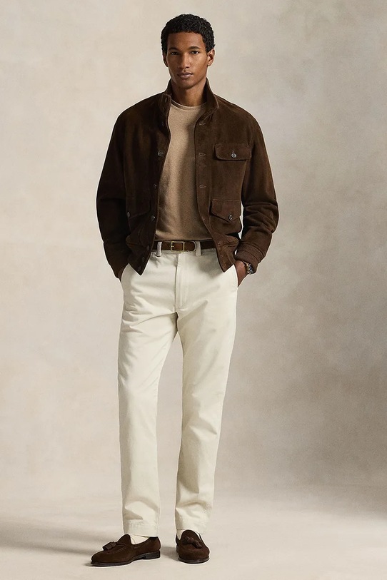 Odzież Polo Ralph Lauren t-shirt bawełniany 710740727 brązowy