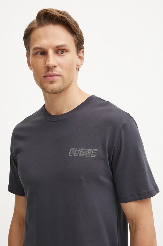 Памучна тениска Guess THONY сив Z4YI02.I3Z14
