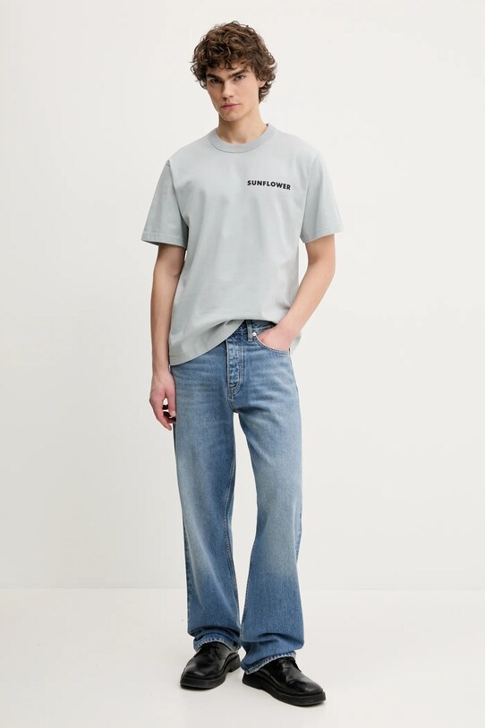 Sunflower t-shirt in cotone 2013.SFR blu SS25