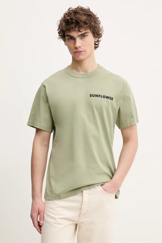 Sunflower tricou din bumbac verde 2013.SFR