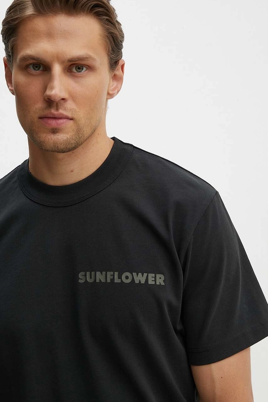 Sunflower tricou din bumbac negru 2013.SFR