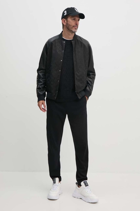 Pamučna majica Armani Exchange 6DZTLB.ZJ2ZZ crna AW24