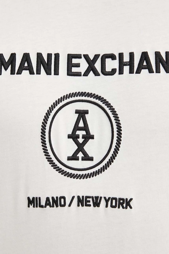 Хлопковая футболка Armani Exchange 6DZTLC.ZJ9JZ белый