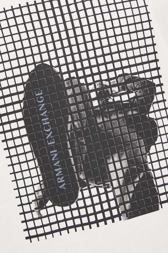 Armani Exchange t-shirt bawełniany 6DZTLD.ZJ9JZ biały