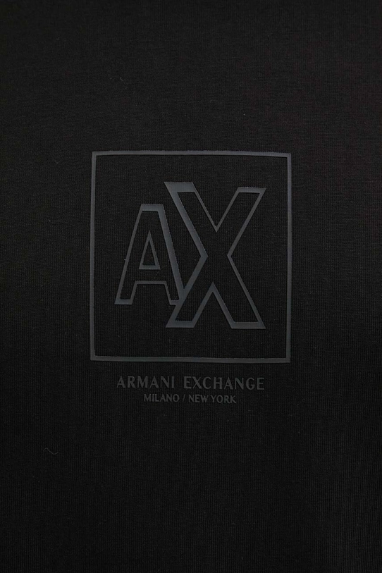 Armani Exchange t-shirt bawełniany czarny 6DZTLE.ZJ9JZ