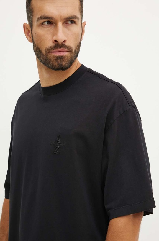 Odjeća Pamučna majica Armani Exchange 6DZTLJ.ZJYJZ crna